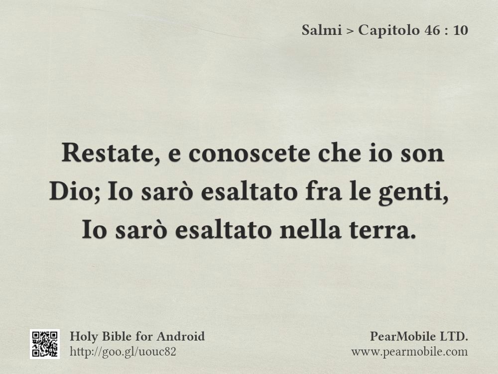 Salmi, Capitolo 46:10